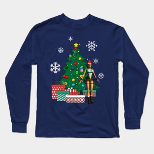 Lara Croft Around The Christmas Tree Long Sleeve T-Shirt